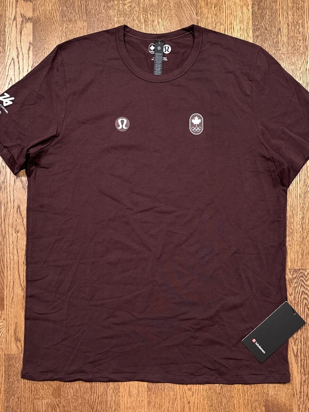 NWT Lululemon Fundamental Team Canada Olympics Milan Cortana 2026 Shirt Mens XL